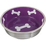 Loving Pets Robusto Bowl for Dogs, Large, Violet