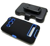 Ultimate Dual Protection Case Cover and Belt Clip Holster, Black Silicone a ....