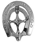 Partrade Rack Bridle Brass Horseshoe