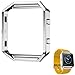 For Fitbit Blaze, EZTeck? Stainless Steel Replace Metal Frame For Fitbit Blaze Smart Watch, Silver