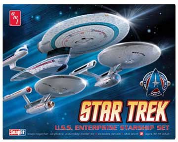 Round 2 AMT ST Enterprise Set (3 in 1) NCC1701, 1701A, 1701B  1:2500