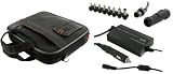 rooCase 4n1 Combo - Acer Aspire One AOD250-1165 10.1-Inch Netbook Carrying Case with AC and DC Adapter Charger Home / Car / Airplane - Versasport Bag Series Black