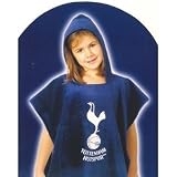 Kids/Childrens Tottenham Hotspur Soccer (Football) Towcho/Poncho 100% Cotton Hooded Towel (24 x 47 Inches (60x120cm)) (Blue)