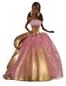 QXI1352 Celebration Barbie Special 2009 Edition inspired by Holiday Barbie Doll African American
