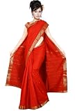 RED Exclusive Designer Traditional Ethnic Indian HANDLOOM ART SILK Sari Saree Bellydance