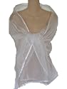 White Sheer Organza Evening Wrap Shawl for Prom Wedding Bride: Available in single or 6 packs