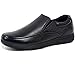 Alpine Swiss Arbete Mens Leather Slip-On Work Shoes Slip Resistant