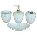 Candlelight Selva Bathroom Accessories Set, 4 Piece