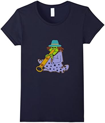 Didgeridoo Player Shirt (Yadaki) - Female Small - Navy