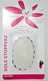 Foot Petals Sole Stoppers to Add Traction & Prevent Shoes From Sliding, Mix Pack: Combo Pack (1 Clear Pair & 1 Black Pair)