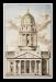 G. F. Kluge (Berlin, the main facade of the German Cathedral on Gendarmenmarkt) Framed Art Poster Print - 11 X 17
