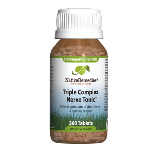 Native Remedies Triple Complex Nerve Tonic Tablets, 360-Count Bottle