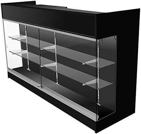 New Retails Maple Ledgetop Counter with Showcase 48 in. W x 22 in. D x 42 in. H