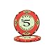 Scroll Design Ceramic 10gm Poker Chips - 8 Chip Sample Set