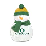 Oregon Ducks New Christmas Holiday Snowman Pillow