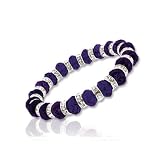 Fashionable Navy Blue Faceted Crystal Bracelet