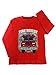Captain Meow Baby Boy Long Sleeve Fire Truck Red Tee 18-24M