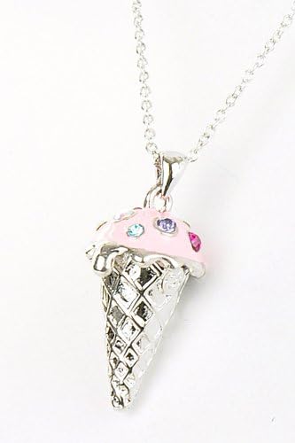 Adorable* Pink Ice Cream Pendant Necklace