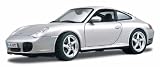 2002 Porsche 911 Carrera 4S diecast model car 1:18 scale die cast by Maisto - Silver