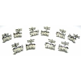 5 Sets of BULL & BEAR Wall Street Stock Broker Cufflinks w/ ...
