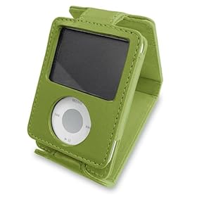 【クリックで詳細表示】ラディウス グリーン 第3世代iPod nano用本革スタンドレザーケース radJacket RA-LS111G