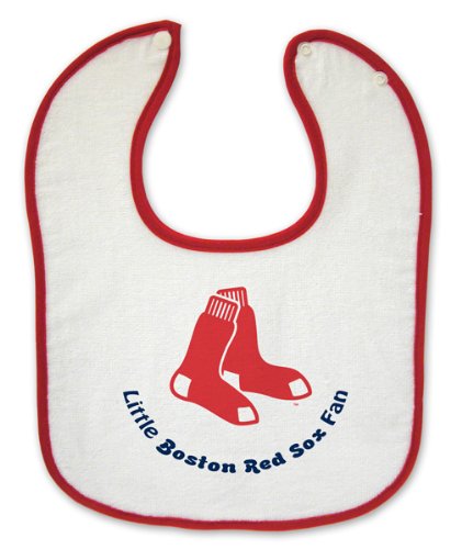 Boston Red Sox Button Baby Bib