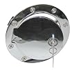CSI C4097L Chrome Aluminum Locking Fuel Door 1999-2008 Ford Super Duty; 1997-2003 F150