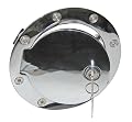 CSI C4099L Chrome Aluminum Locking Fuel Door 2002-2008 Dodge Ram 1500; 2003-2008 Ram 2500/3500