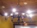 Wrought Iron and Brass Hand Made One Layer Chandelier 6 light bulbs. Beautiful piece!! Excellent condition!! Diameter: 24