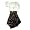 Monkey Wear - Girls 3 Piece Long Sleeve Skirt Set, Ivory, Burgundy (Size 7)