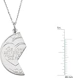 41ytz0q7jJL. SL160  14 karat white gold Mizpah Coin Pendant
