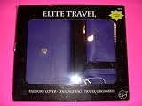 Elite Traveler DARK Purple Passport cover. Luggage tag, Traveler Organizer