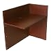 Boss 42 by 24 Reception Return Shell, Mahogany