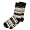 Smartwool Women's Margarita Sock, Black Multistripe size M(shoe size 7-9.5)