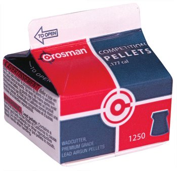 Crosman .177 Cal, 7.9 Grains, Wadcutter, 1250/Box