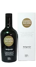 Melgarejo Composicion Premium Blend- Award Winning Cold Pressed EVOO Extra Virgin Olive Oil, 2012-2013 Harvest, 17-Ounce Black Glass bottle