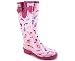 SHOE PRINT RUBBER BOOTS