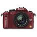 Panasonic Lumix DMC-G1K SLR-Digitalkamera (12 Megapixel, LiveView) rot inkl. Vario 14-45 mm F3,5-5,6
