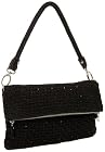 The SAK Glisten Crochet Shoulder Bag,Black,one size