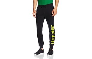 Lotto Sport Pantalón de Chándal Jonah Fl Cuff (Negro)