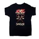 Toddler Kids AC/DC "I Wanna Be a Rock N Roll Singer" T Shirt in Black
