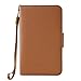 Navor Folio Wallet Case for iPhone 4 4S Pockets for Cards & Money, Clear Window Slot for License ID (Brown)