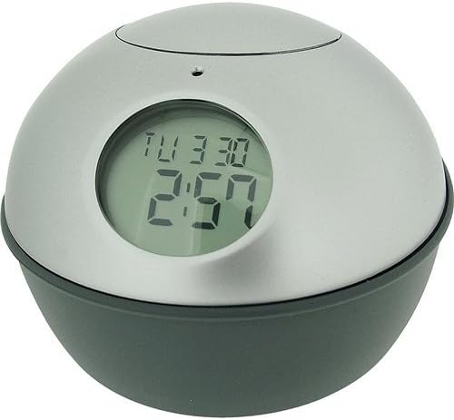 Mr Dome Digital Sensor Controlled Silver Calendar Clock CK152
