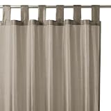 Rideau satin Taupe