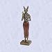 Egyptian Goddess Bastet statue Lion head Aegi sculpture Aegis ceremonial sistrum