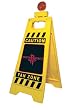 Houston Rockets 29 inch Caution Blinking Fan Zone Floor Stand NBA Basketball