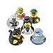 Fun Express Super Hero Villain Rubber Duckies - Birthday Party Toys, Favors and Supplies (Set of 12)