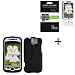black-rubberized-hard-protector-case-lcd-screen-protector-for-htc-my-touch-mytouch-3g-slide