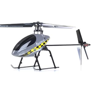 Exceed RC 2.4Ghz Falcon 40 V2 4-Channel RC Helicopter RTF Fixed Pitch - 100% Ready-to-Fly w/ Lipo Battery & LCD Transmitter Monitor (Gray OR NEXT AVAILABLE COLOR AVAILABLE SENT AT RANDOM)