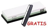 Produkt-Bild: GR&Auml;WE Wetzstein SHARPHOME K&ouml;rnung 3000 / 8000 + GRATIS Schleifhilfe